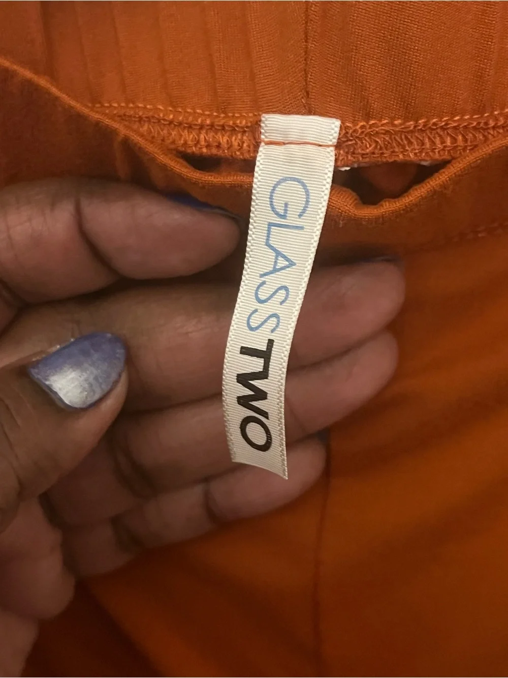 Rust colored Ruched Leggings - Picture 4 of 5